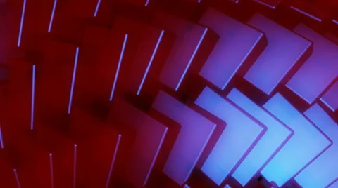 Red cube pieces Stock Footage 55110227