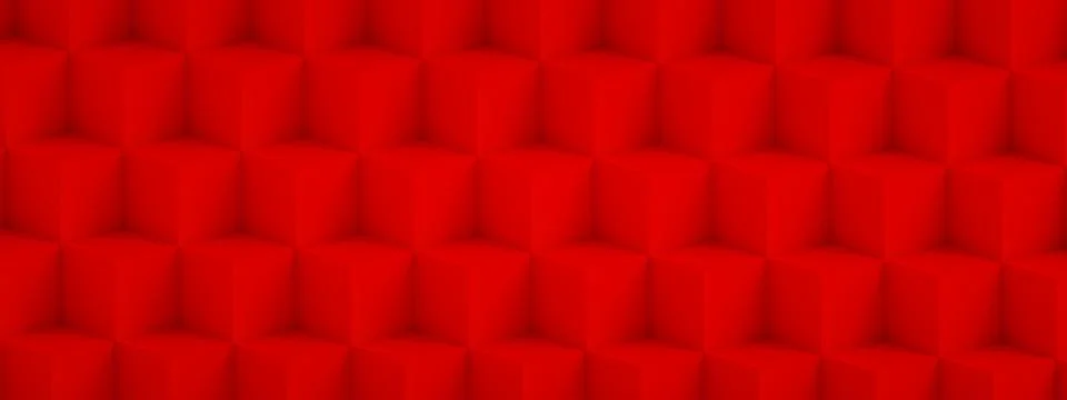 Red cubes background Stock Photos