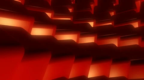 Red cubes flowing Stock Footage 54822654