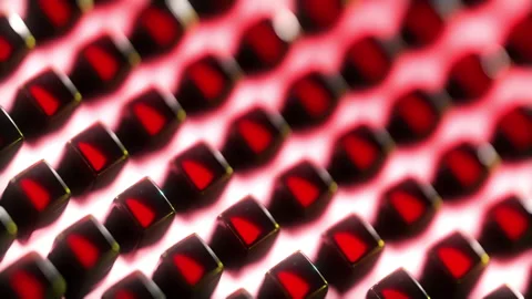 Red cubes Stock Footage 163356827