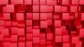Red Cubes motion background, seamless looping HD Footage