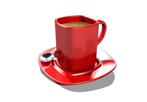 Red cup of coffee Stock Illustration