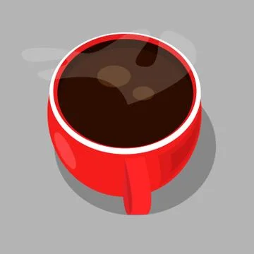 Red cup of coffee Stock Illustration