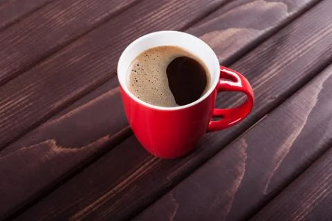 Red cup of coffee Stock Photos