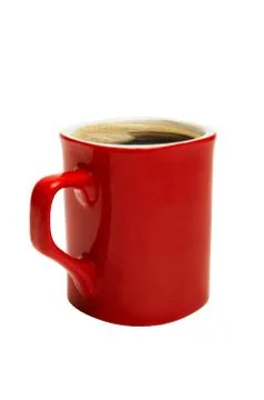 Red cup from coffee Foto stock