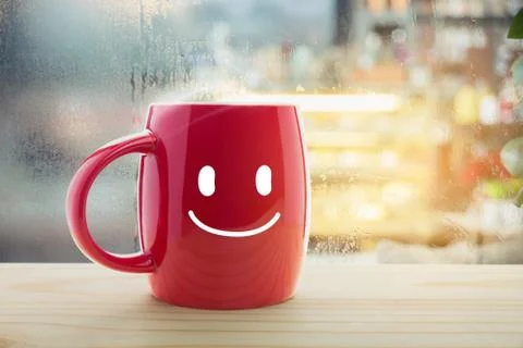 Red cup of coffee Stock Photos