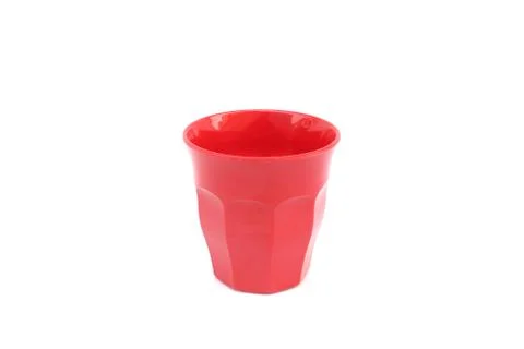 Red cup on isolated Stock Photos