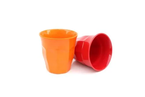 Red cup on isolated Stock Photos