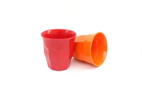 Red cup on isolated Stock Photos