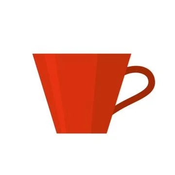 Red cup vector illustration isolated Stock Illustration