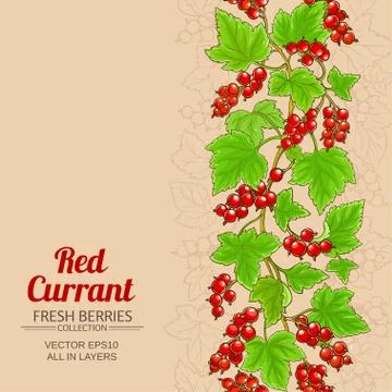 Red currant background Stock Illustration
