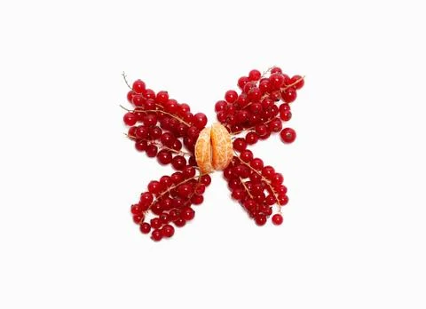 Red currant butterfly Stock Photos
