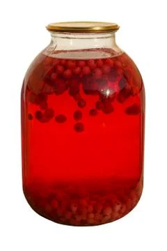 Red currant compote Stock Photos