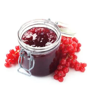 Red Currant jam Stock Photos