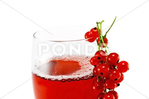 Red currant juice Stock Photos