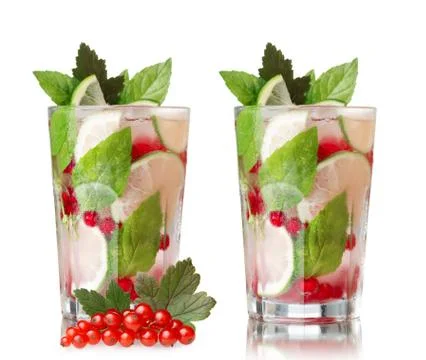 Red currant mojito Stock-Fotos