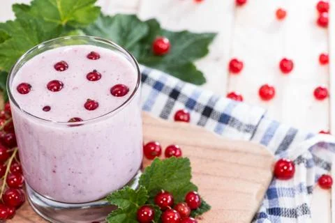 Red currant smoothie Stock Photos