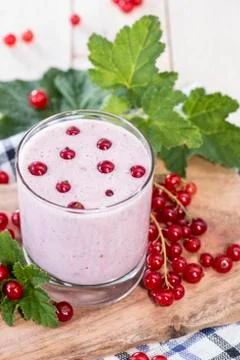 Red currant smoothie Stock Photos