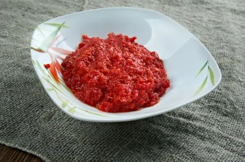 Red curry  pepper paste Stockfoto's
