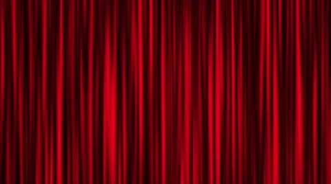 Red curtain animation Stock Footage 56776511