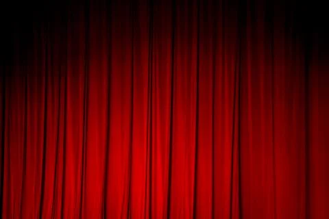 Red curtain backgrounds. Stock Photos