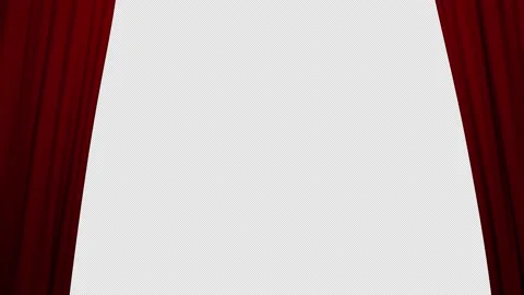 Red Curtain Close Stock Footage 204786110