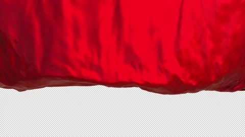 Red curtain falling Stock Footage 327850708