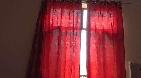 Red curtain Stock-Footage 42720024