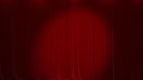 Red curtain Video stock 73672417