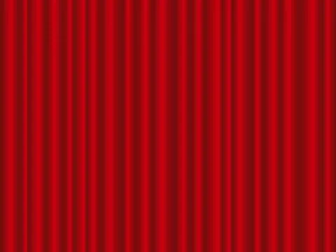 Red curtain Stock Illustration