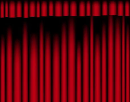 Red curtain Stock-Illustration