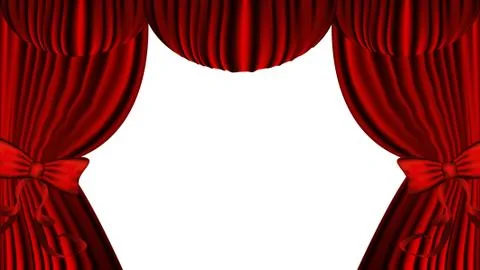 Red Curtain Stock Illustration