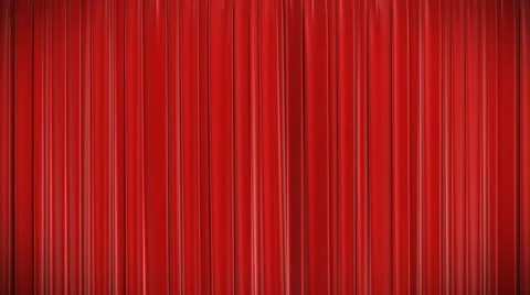 Red curtain, Opening and closing 3d animation, HD, mask. Stock Footage 10593589