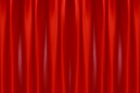 Red Curtain Opening to Green Screen NTSC | Stock Video | Pond5