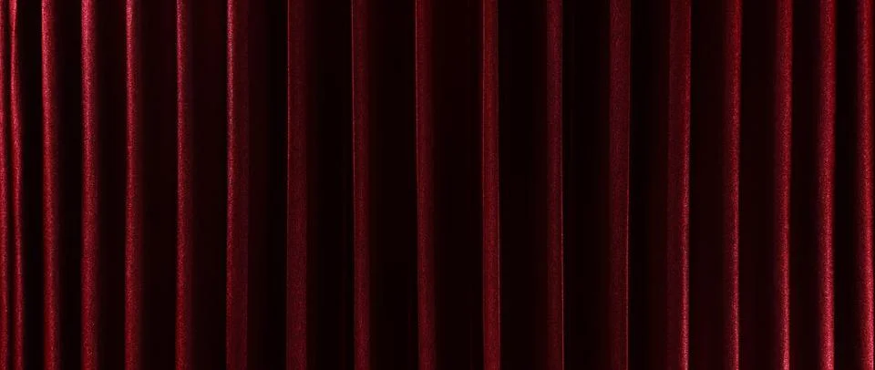 The red curtain pattern texture background. Stock Photos