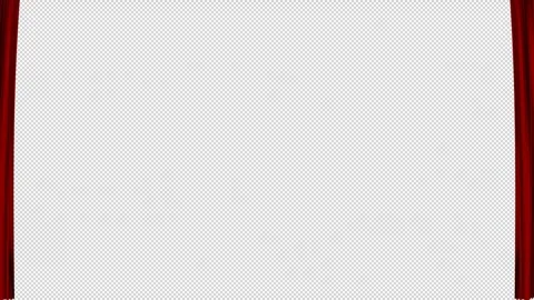 The red curtain is pulling back on the alpha channel Vidéo 277544473