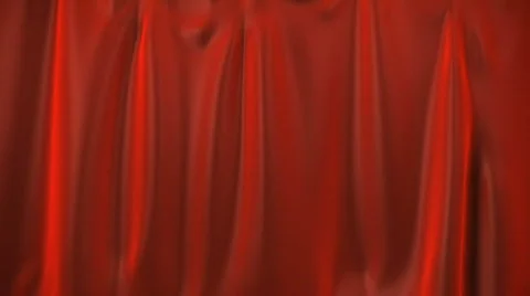 A red curtain rolling down. Stock Footage 874525