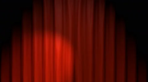 Red Curtain Stage With Green Screen | Stock Video | Pond5