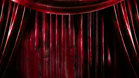 Red curtain stage with lights Vídeos de archivo 59979703