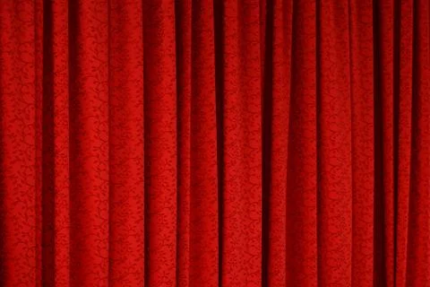 Red curtain texture background Foto stock