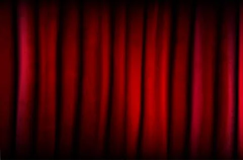 Red curtain with texture Stock Illustration
