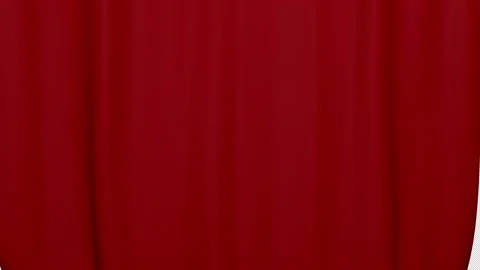 Red Curtain Transition Animation on Alpha Channel, Loop 库存影片 299898668