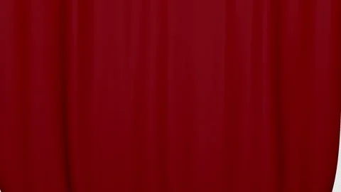 Red Curtain Transition Animation on Alpha Channel, Loop 库存影片 308979840