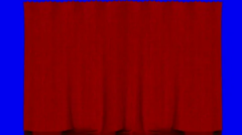 Red curtains Stock Footage 1077424