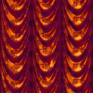 Red curtains 스톡 일러스트