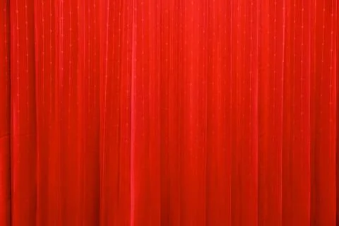 Red curtains Stock Photos