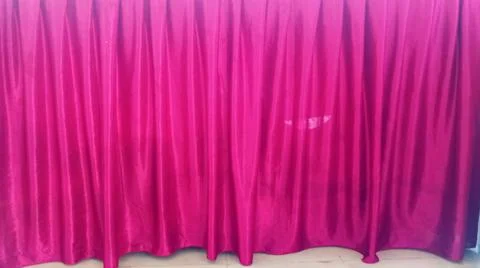 Red curtains Stock Photos