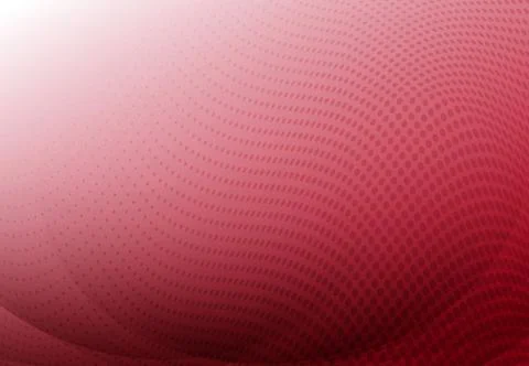Red curve abstract background with wave halftone copy space. Vector Stock Illustration