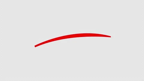 Red curve line text highlight video Stock Footage 330454465