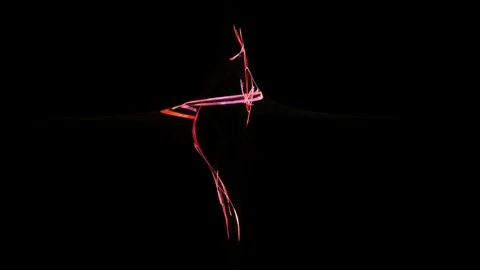 Red curves pattern abstract motion background Stock Footage 70999653